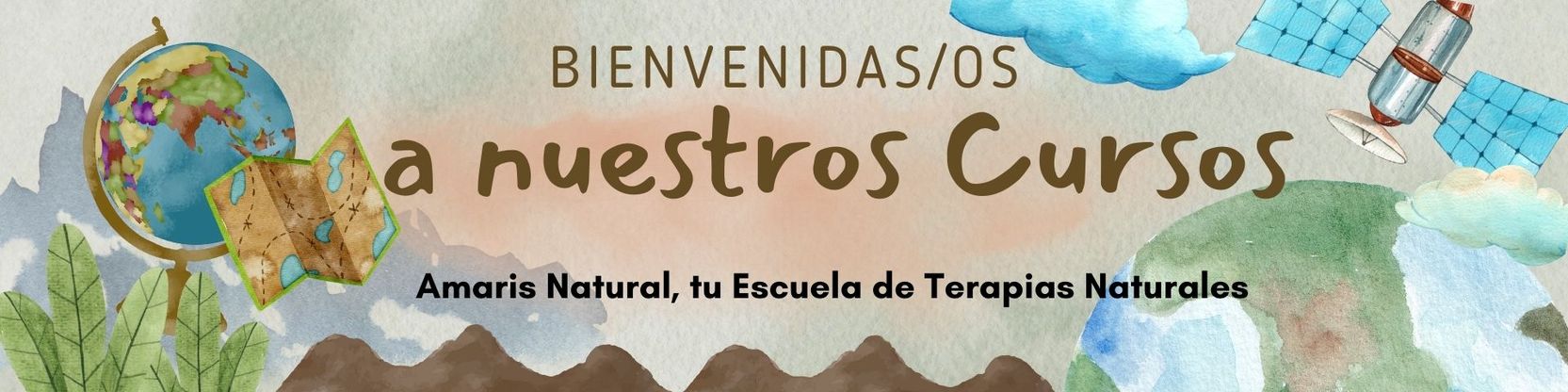 Cabecera de nuestra web, cursos de aromaterapia, cursos de reiki, cursos de jabones naturales...