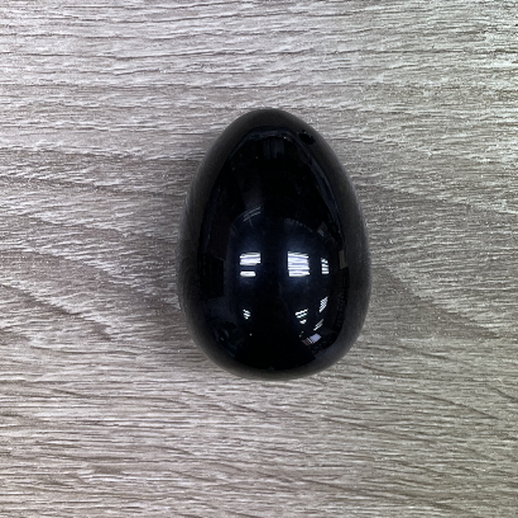 Huevo Obsidiana negra  35x50 mm