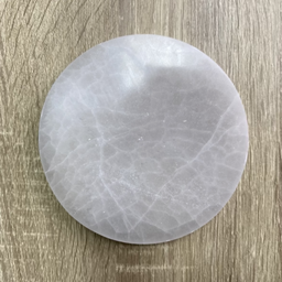 [MI008] Disco de selenita pulido 8/9 cm de diámetro aprox.