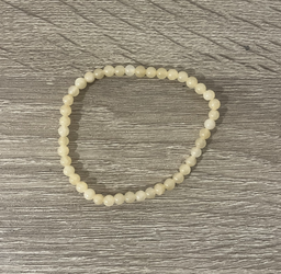 [MI266] Pulsera Calcita amarilla  4 mm